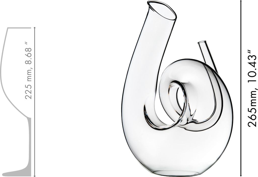 Riedel DEKANTER CURLY KLAR, 1 unidad, lote 2011/04, código Imagen del producto 