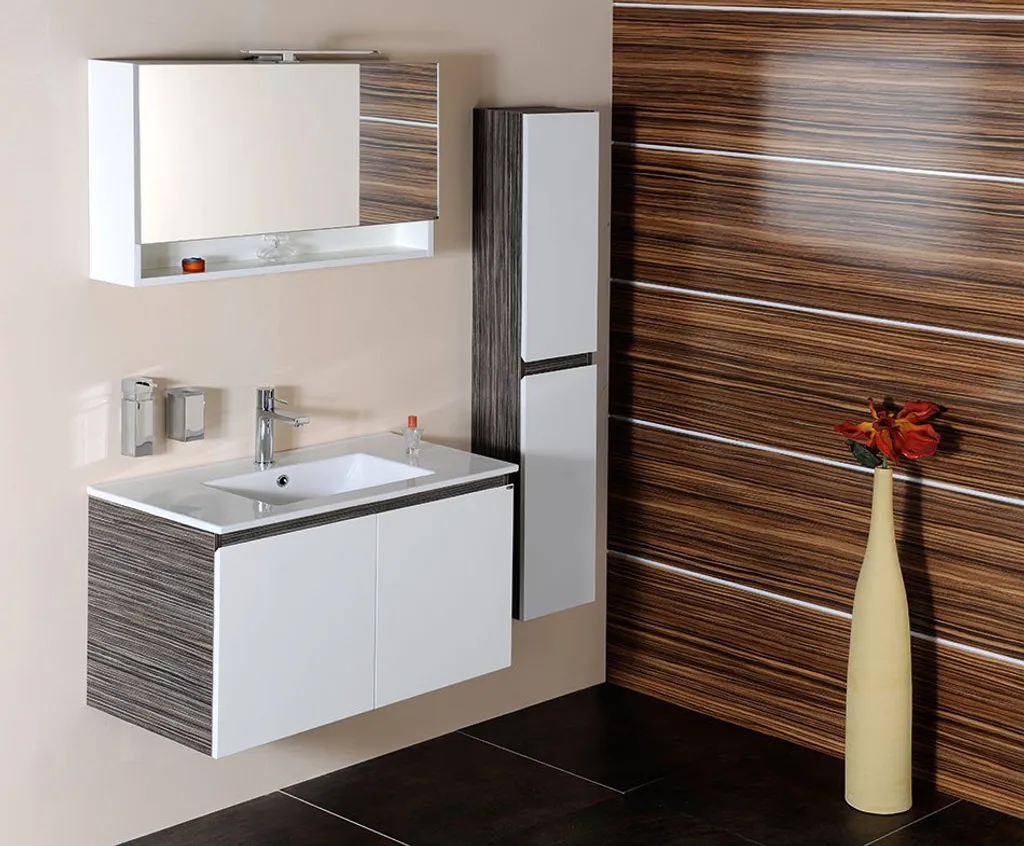 Lavabo Sapho Slim 1601-75: Ceramica Bianca 765x470 mm per Mobile Bagno