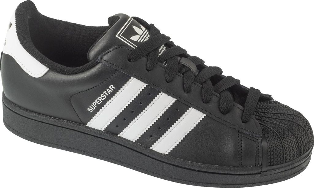 adidas Originals Superstar II 2 - Sneakers Schuhe Leder Schwarz JI0079 , EU 44 2/3 UK 10