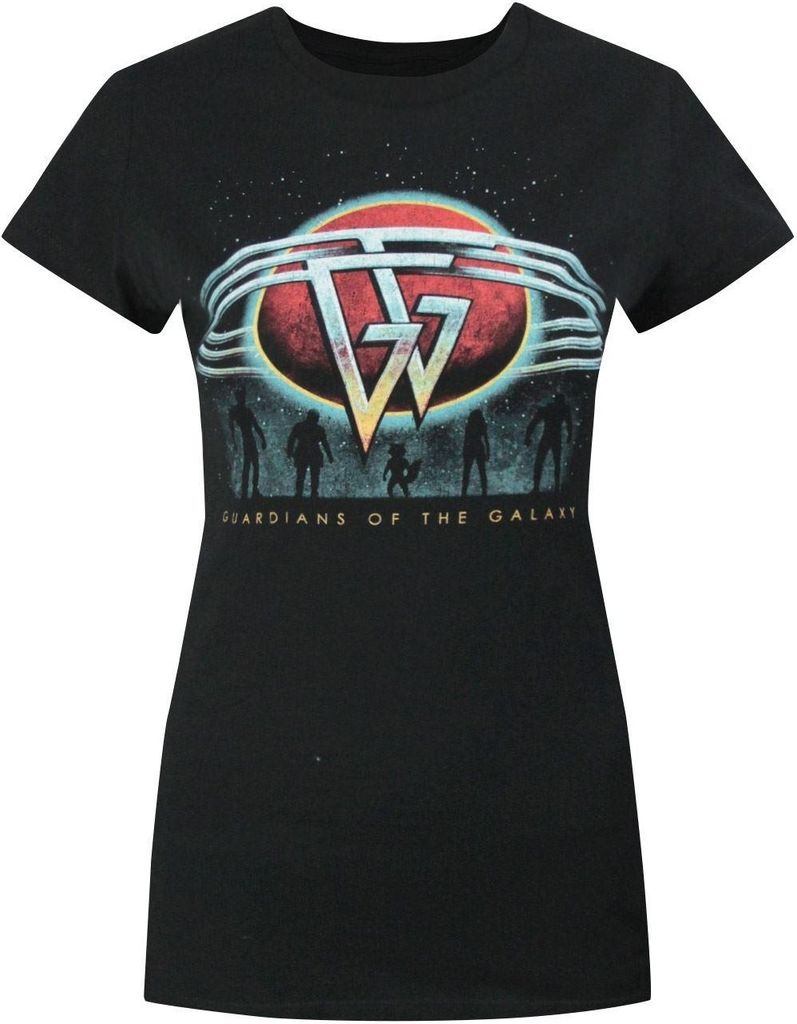 Guardians Of The Galaxy Damen T-Shirt NS4593 (XL) (Schwarz)