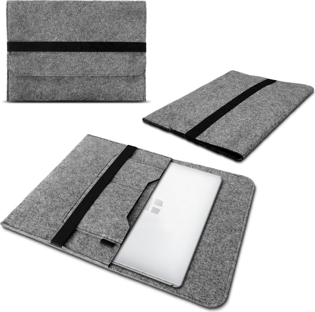 Notebook Laptop Tasche Sleeve Schutztasche Hülle Tablet Macbook Filz UltrabookGröße:9.7 - 10 Zoll;Farbe:Grau