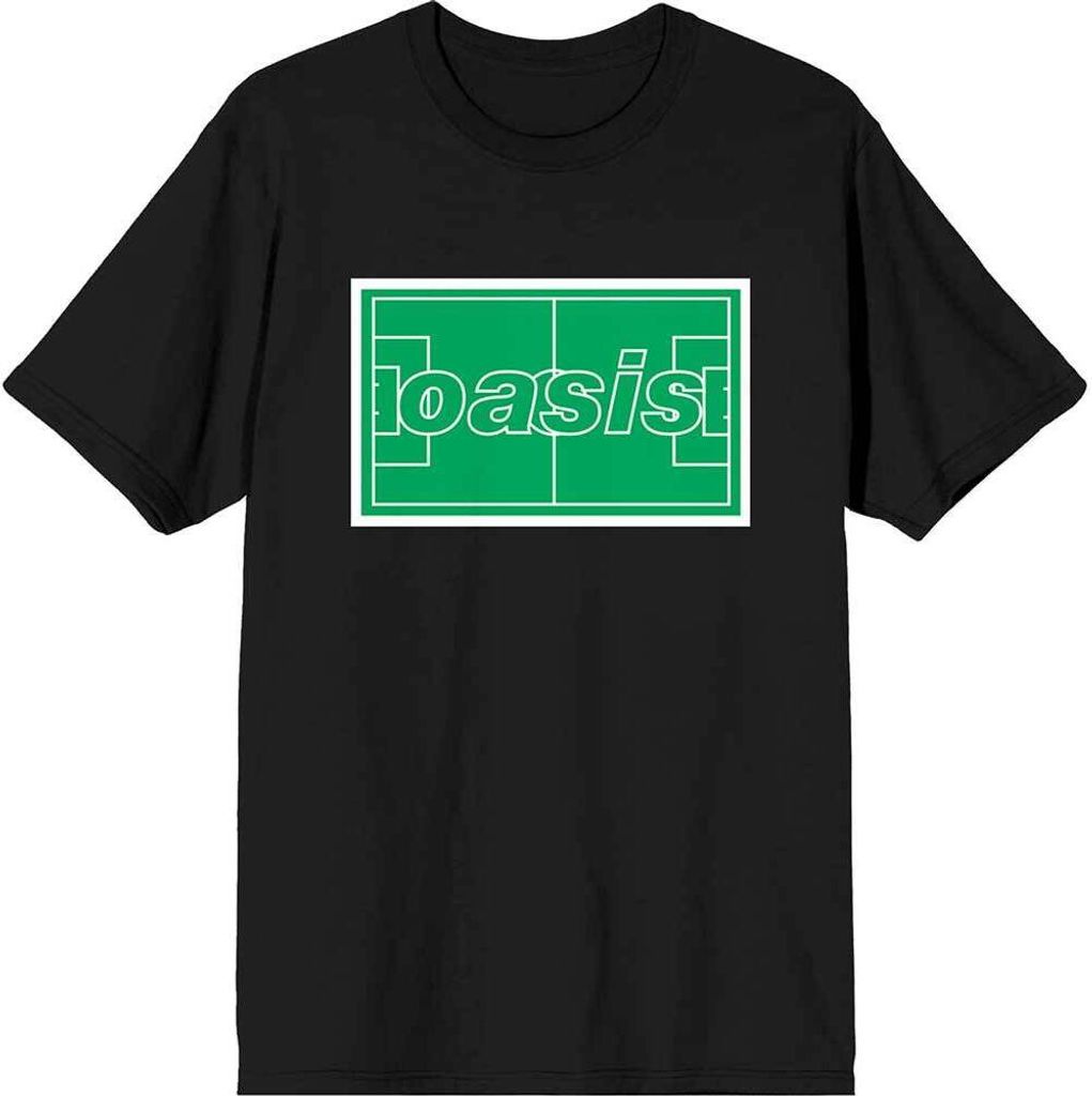 Oasis - "Maine Road Football Pitch" T-Shirt für Herren/Damen Uni RO11521 (L) (Schwarz)