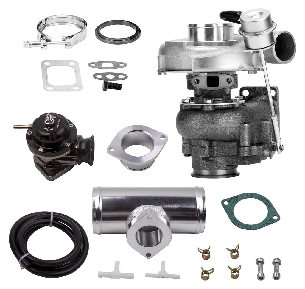 Turbolader T3 T04E for Audi VW +TURBO BLOW OFF VENTIL KIT+ 2,5 Zoll Flansch