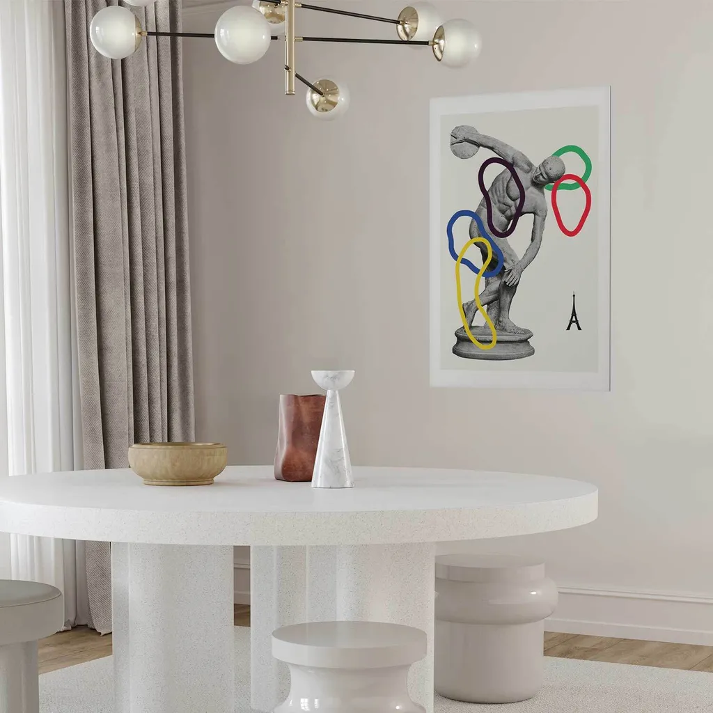Poster Disc Throw 60x90 cm senza cornice con margine - 2