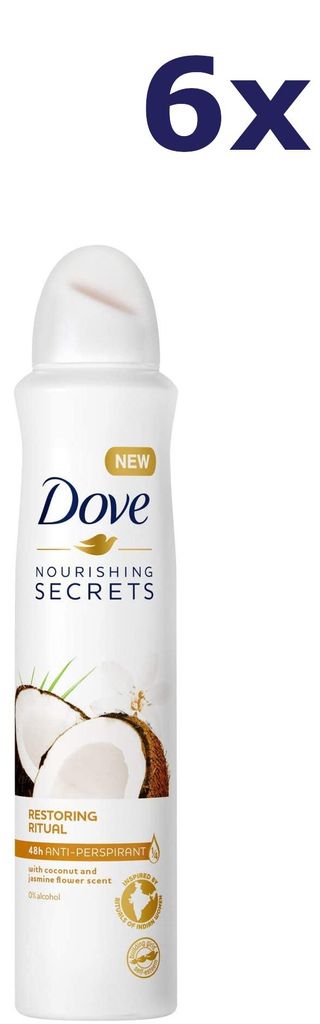 6x Dove Deospray – Restoring Ritual Kokosnuss & Jasmin 250 Produktbild 