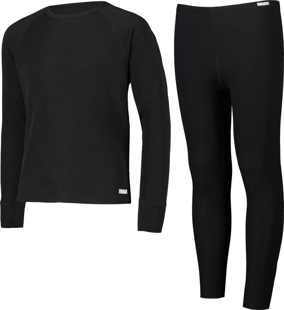 CMP Kinder Skiunterwäsche Set Lang (Shirt und Hose) schwarz 104