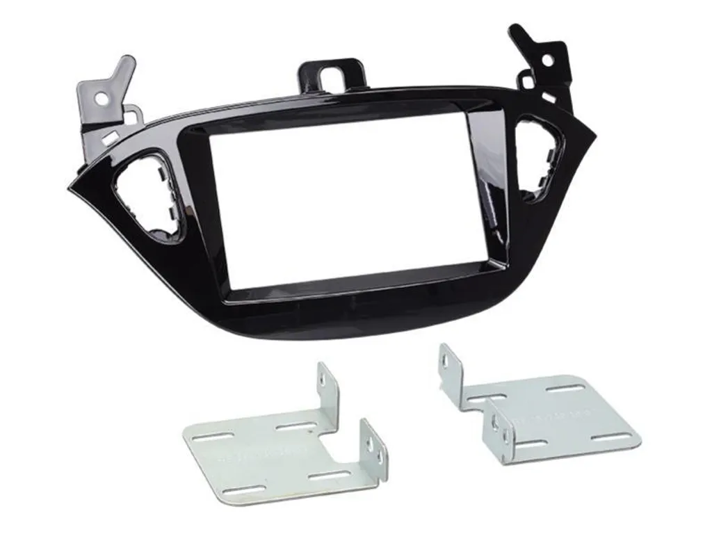Addio Radio Vecchia! Kit 2-DIN Opel Adam 2013 Nero Lucido