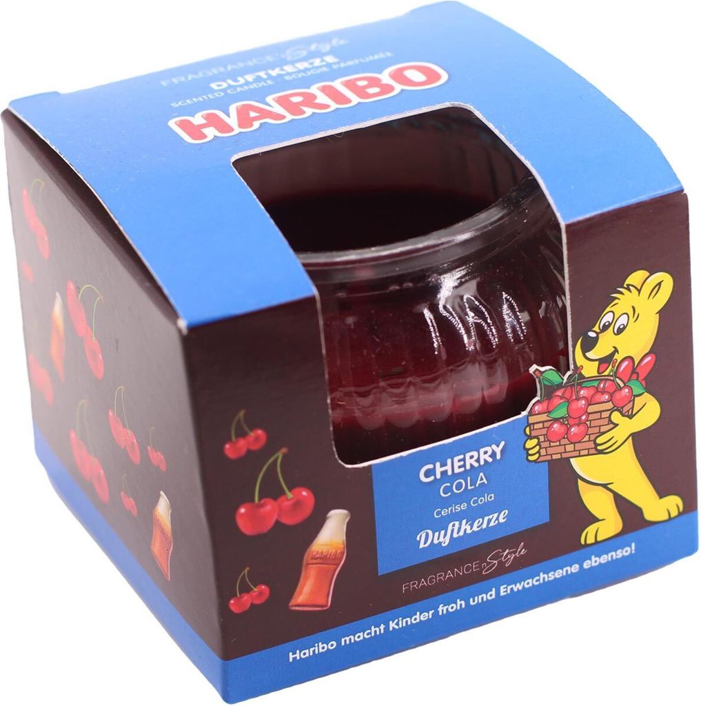 Haribo vonná svíčka Cherry Cola vonná svíčka 85g Obrázek produktu 