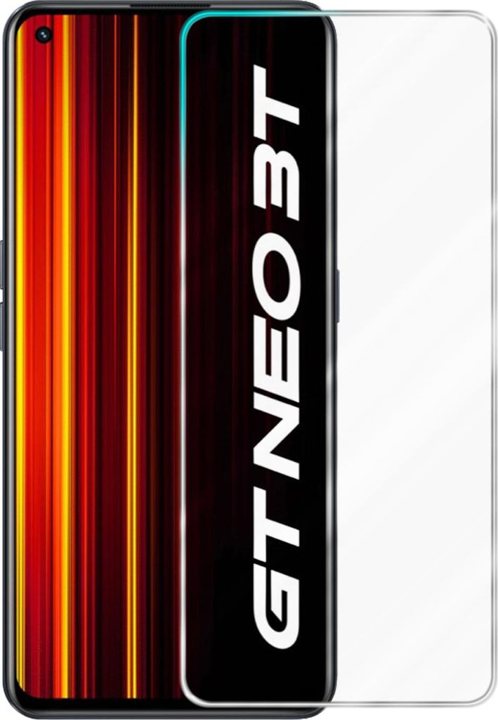 Cadorabo Schutzfolie für Realme GT Neo 3T in KRISTALL KLAR Gehärtetes Tempered Display-Schutzglas Panzerfolie