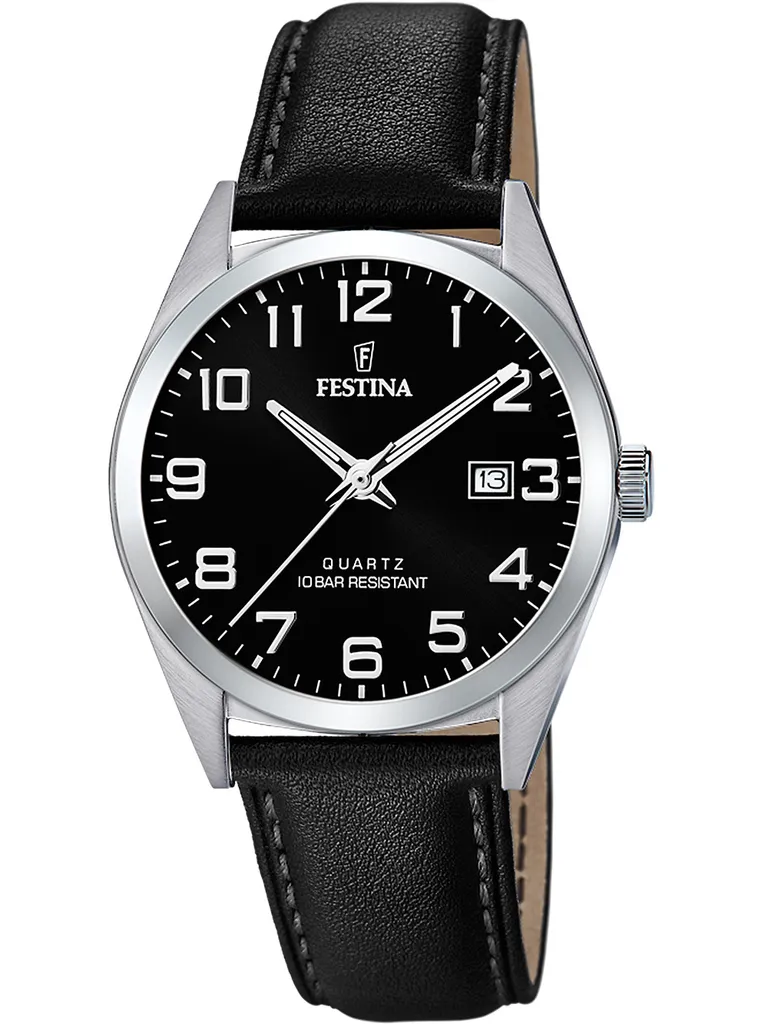 Orologio Festina F20446-3 Uomo Nero: Eleganza Classica in Acciaio 316L