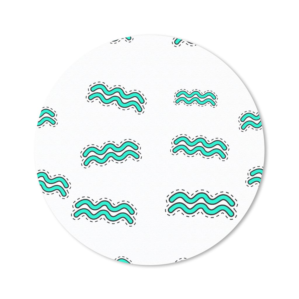 MuchoWow Mauspad Mousepad Wassermann - Astrologie - Tierkreiszeichen - Design 30x30 cm - Mousepads - Maus Mat - Pad - Mausunterlage - Tischunterl...
