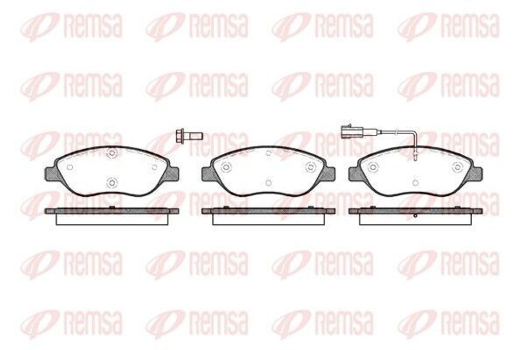 REMSA Bremsbeläge Satz Vorne Bremsklötze für FIAT BRAVO II (198) 0860.01