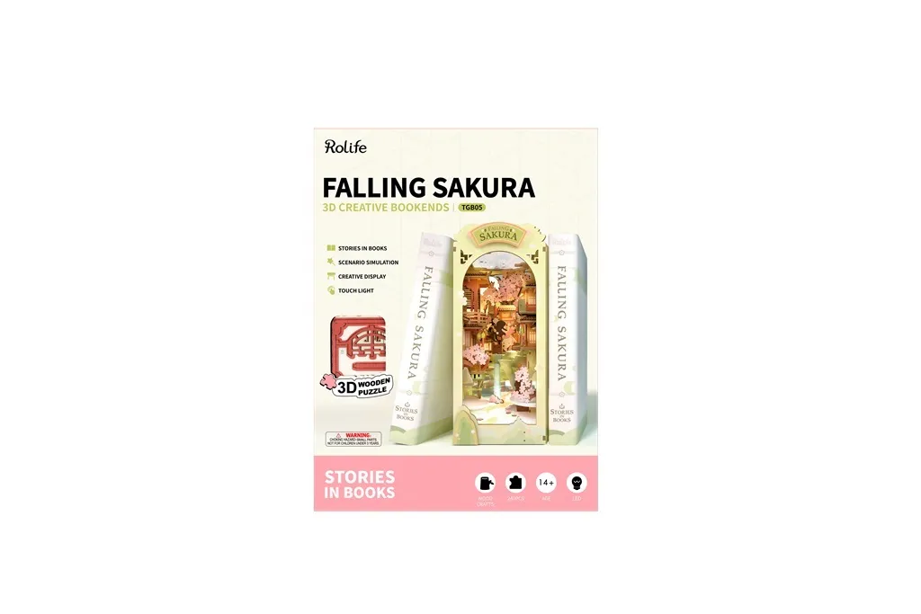 Puzzle 3D Marque-page Falling Sakura : Cadeau Idéal pour Lecteurs
