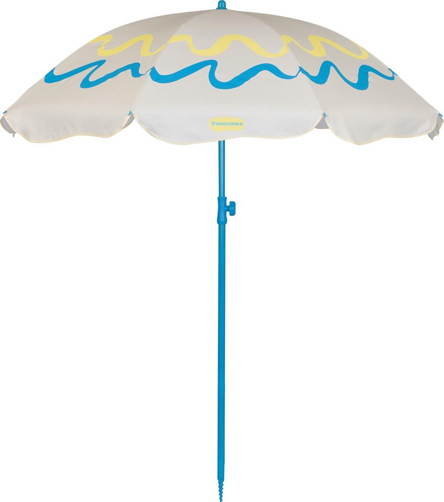 Waimea Strandschirm Sonnenschirm UPF50+ Sonnenschutz Spannweite 180 cm 2 -Teilig verstellbar von 125 bis 185 cm