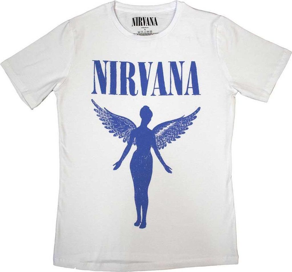 Nirvana - "Angelic Mono" T-Shirt für Damen RO10364 (S) (Weiß)