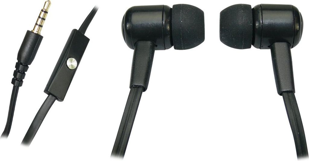 Sandberg Speakn Go In-Earset - Ohrhrer mit Mikrofon - im Ohr - 3,5 mm Stecker - Schwarz (125-62)