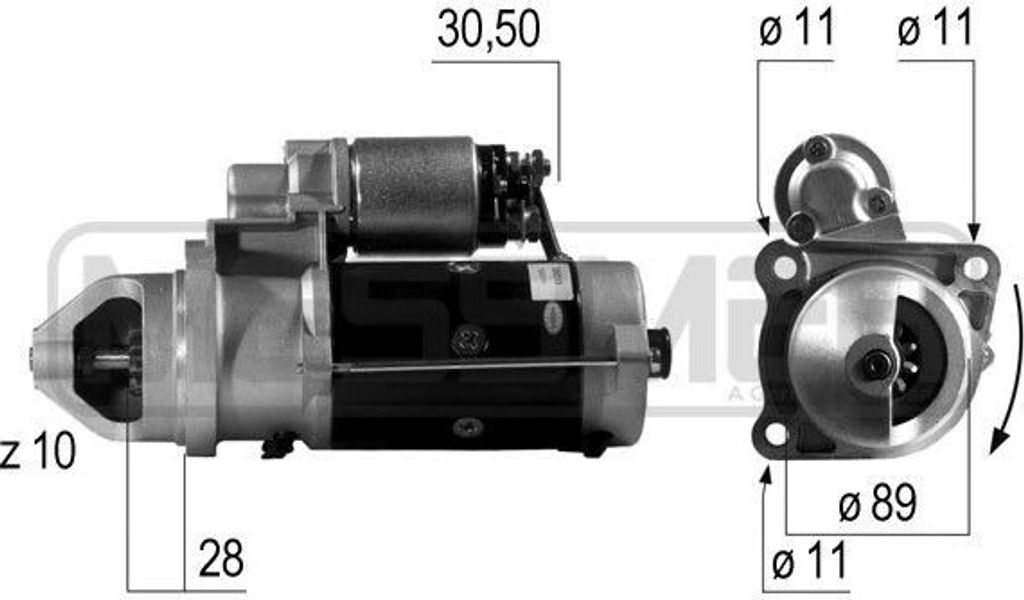 ERA 220513A Starter Anlasser 4kW für MAN EM 24V LKW