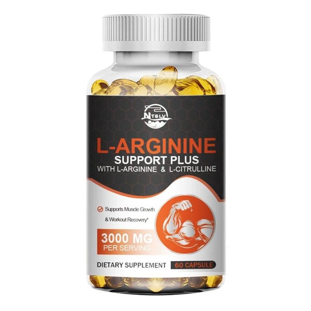 L-Arginine 3000mg (60 Kapseln) Nahrungsergänzungsmittel, Stärke, Kraft, Ausdauer, Muskeln, Libido, Immunsystem