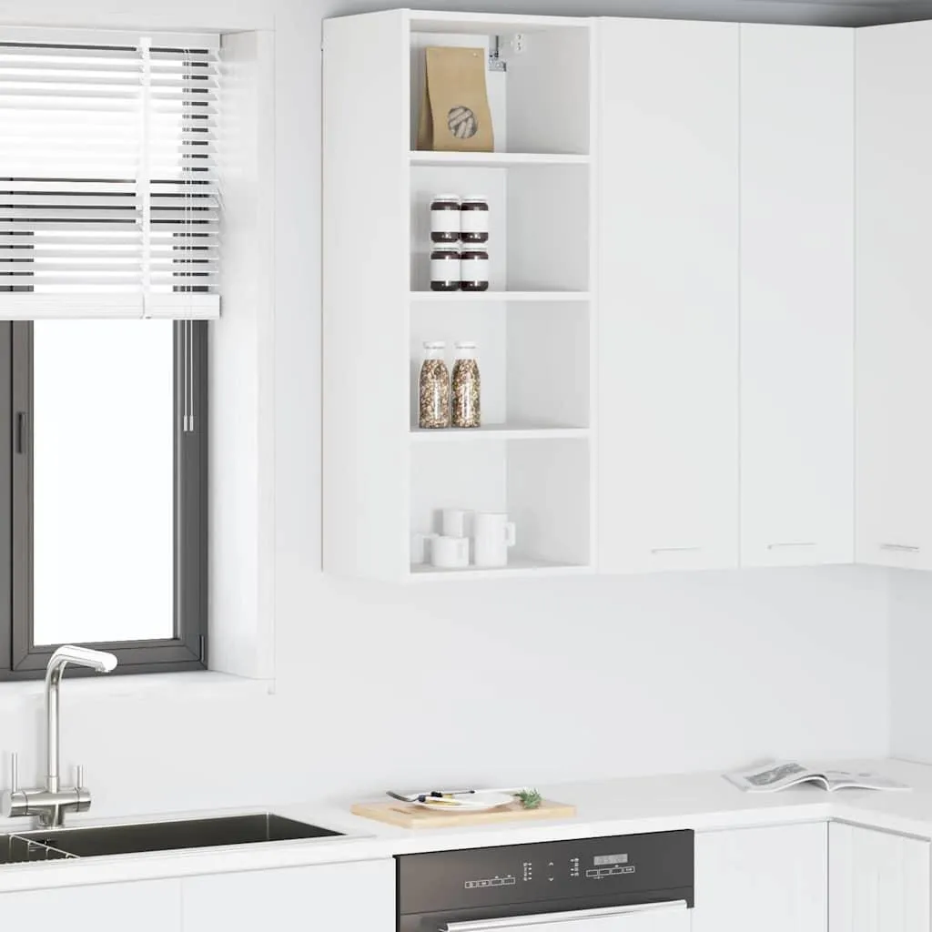 SYFAX™ Pensile Bianco 40x29,5x100 cm | Mobile Legno Multistrato Robusto - 3