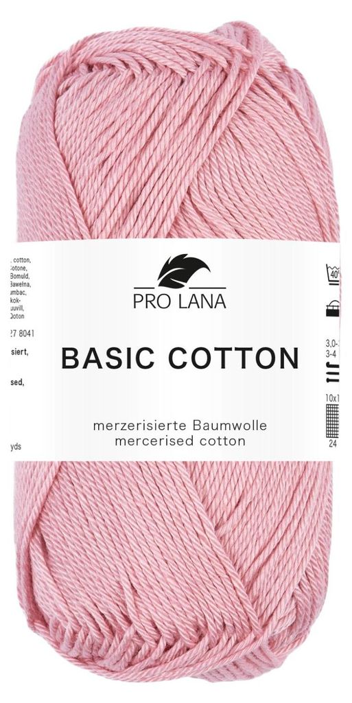 Pro Lana Basic Baumwolle 50g 233 lachsrosa Produktbild 