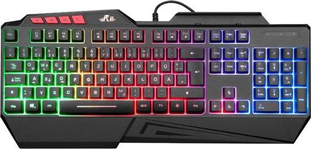 Pack Gaming Clavier Souris Ergonomique Arc-en-ciel pour Joueur sur PC