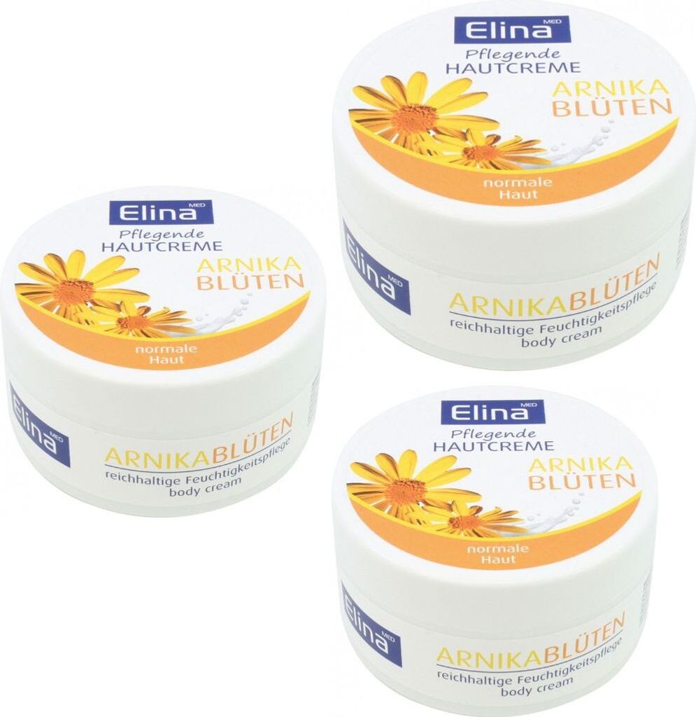 3 St. Elina Creme Arnika in Dose 150 ml Hautcreme Produktbild 