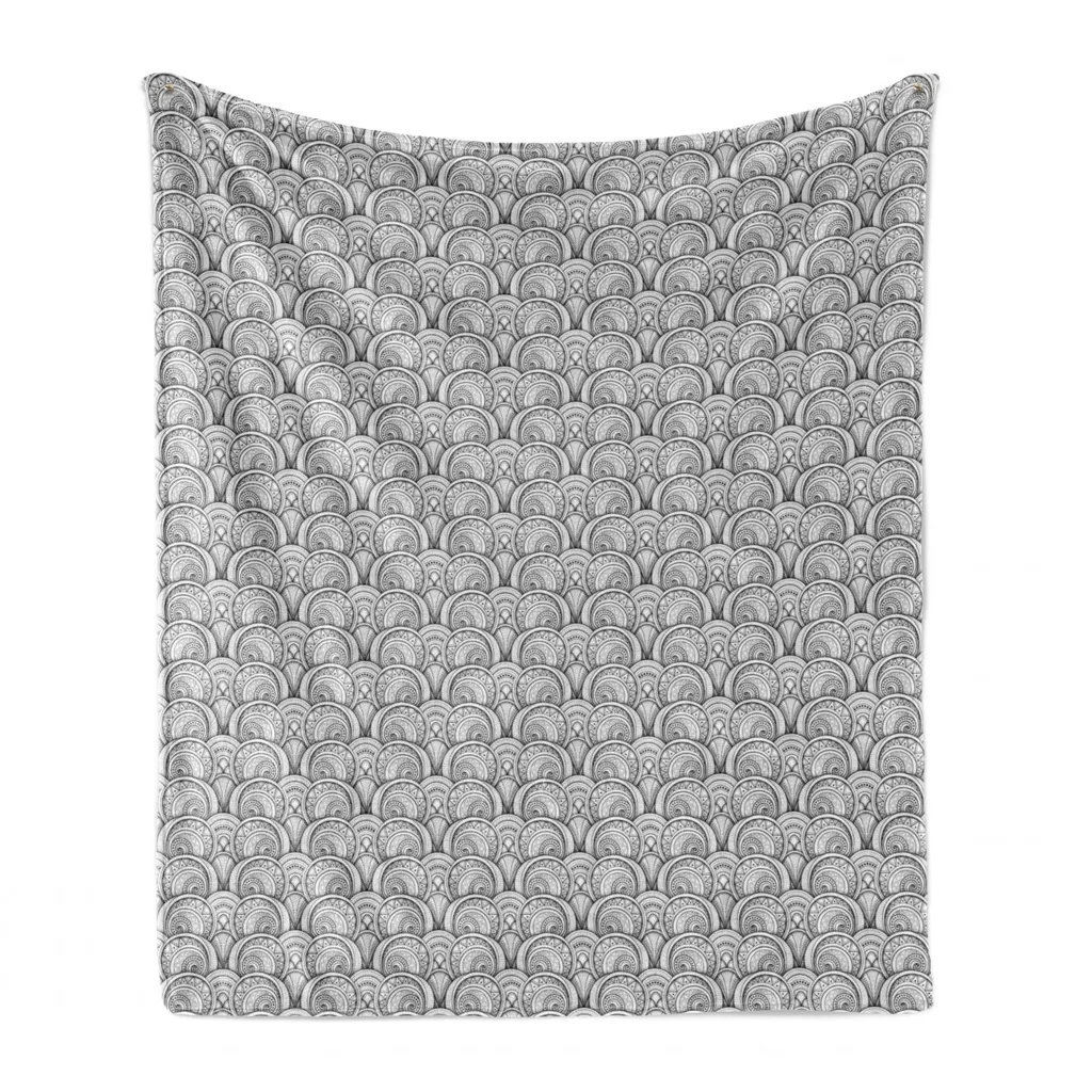 Plaid Paisley ABAKUHAUS 125x175 cm - Design Acromatico Luxury