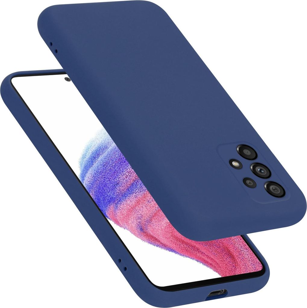 Cadorabo Schutzhülle für Samsung Galaxy A53 5G Hülle in Blau Handyhülle Case Cover TPU Etui