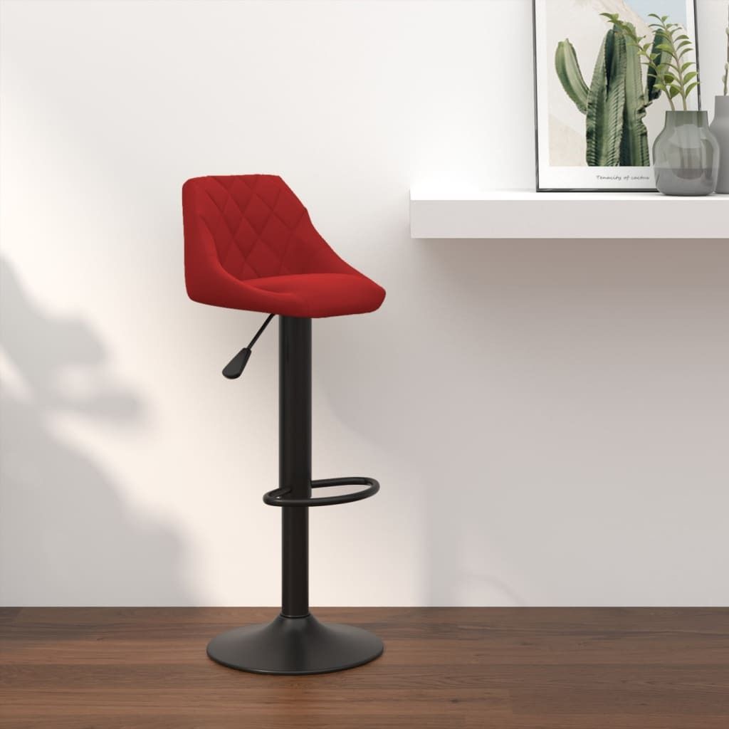 Maison Exclusive - Barhocker Weinrot Samt