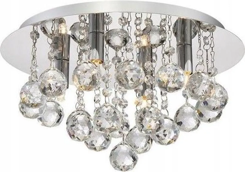 Éclairage sans éblouissement : Plafonnier Toolight APP403-C Crystal Grey