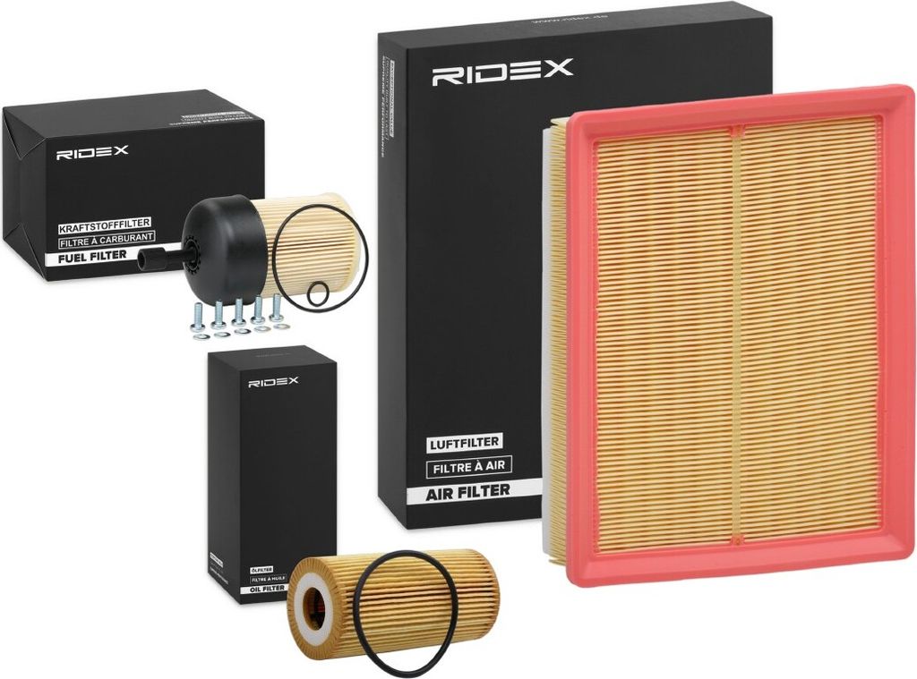 RIDEX Filterset Inspektionspaket Filtersatz für OPEL Vivaro B Combi (X82) Vivaro B Kastenwagen (X82) Vivaro B Pritsche / Fahrgestell (X82) für RE...