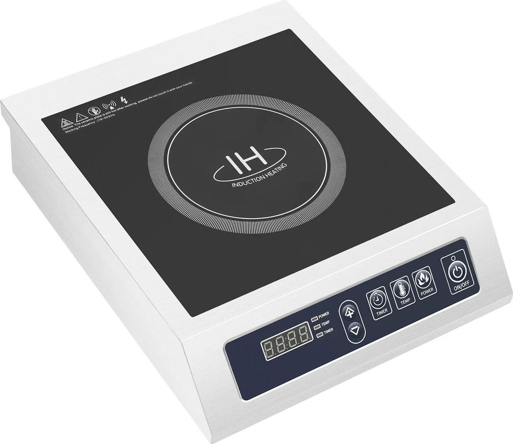 Induktionskochfeld - Einzel-Kochplatte - Leistung 3500 W - Spannung 220 V - LED-Display - Für Heimküche