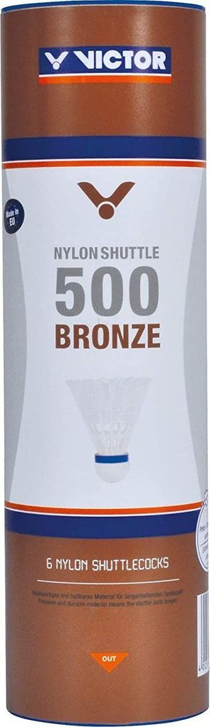 Victor 6 Badmintonbälle Shuttle 500 weiß | Badminton Ball Produktbild 