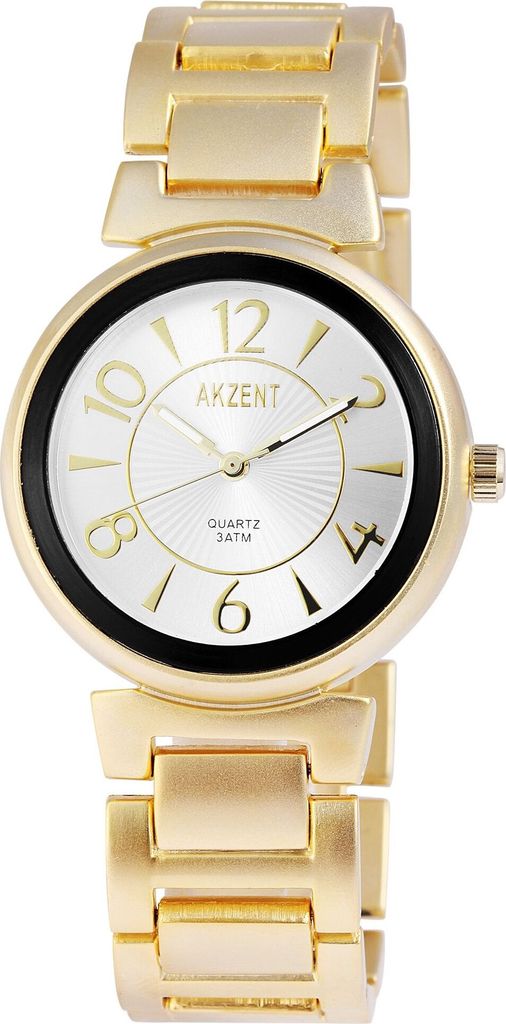 Akzent Damenuhr mit Metallarmband Produktbild 