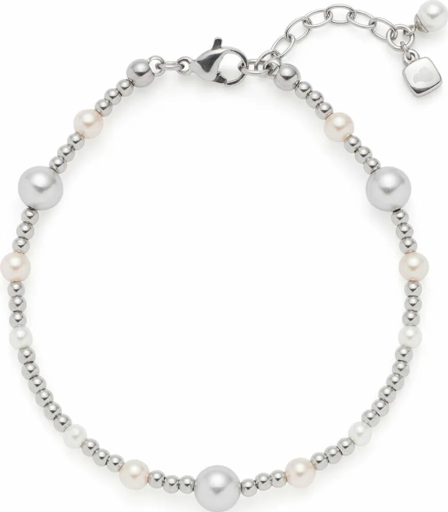 Bracelet Leonardo Jewels Elsana 024334 en Acier Inox et Perles d'Eau Douce