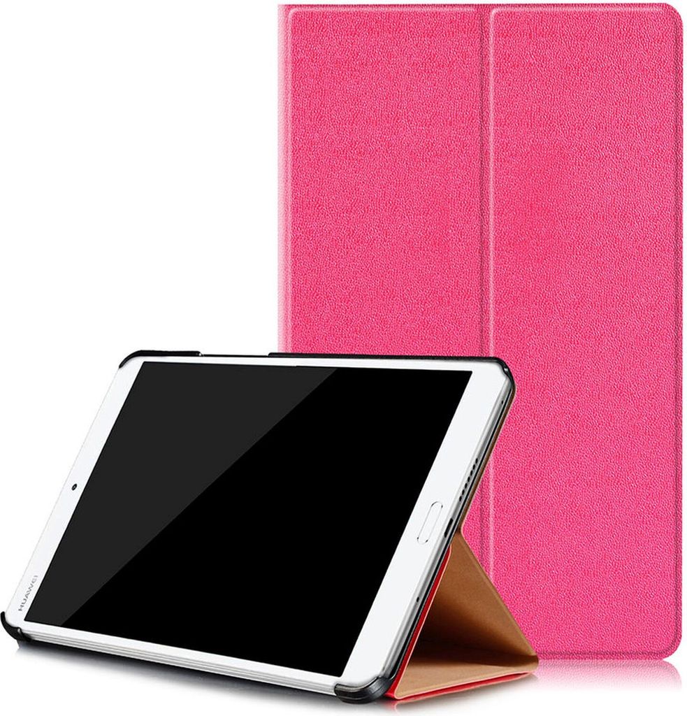 Schutzhülle für Huawei Honor Pad 2 8.0 Zoll Smart Slim Case Book Cover Stand Flip (Pink)