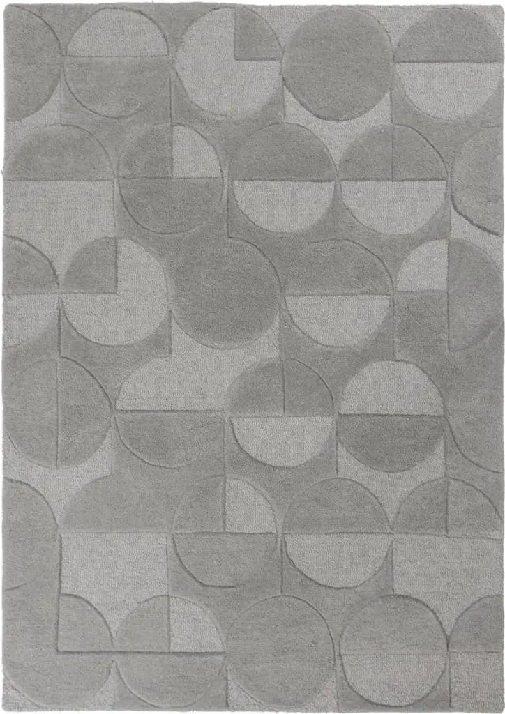 Tapis Gris Anti-Poussière 120x170 cm Moderno Gigi - Entretien Très Facile