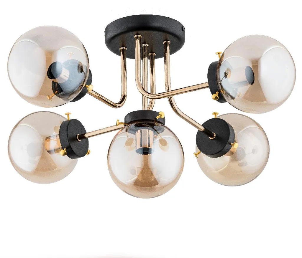 Lustre Moderne CORES Alfa - Éclairage Chaud sans Éblouissement 5x10W