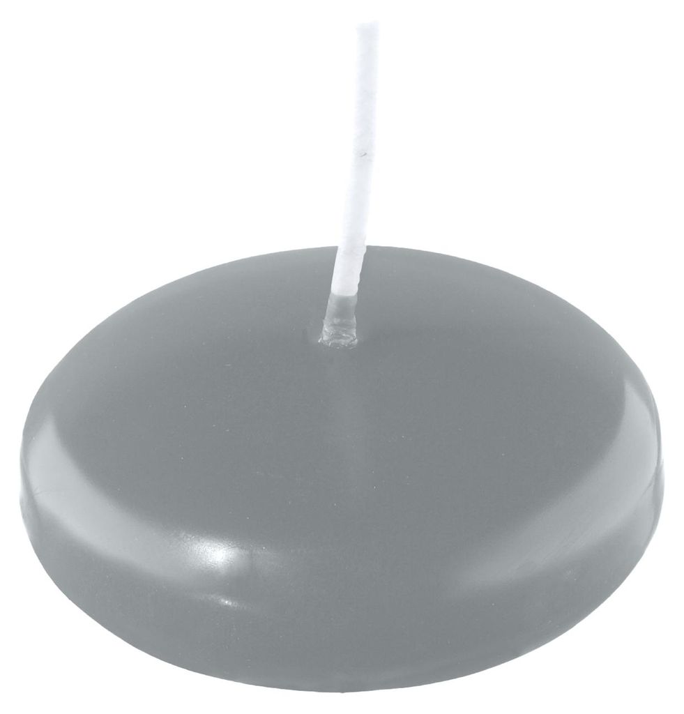 Schwimmkerzen Silbergrau 24 x Ø 60 mm, 20 Stück Produktbild 