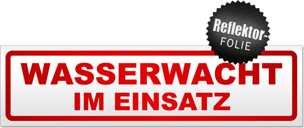 Wasserwacht im Einsatz Magnetschild Schild magnetisch