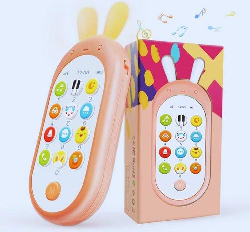Interaktives Lernspielzeug Für Kleinkinder - Elektronischer Smartphone Mit Tönen - Geschenk Für Kinder Ab 6+ Monate