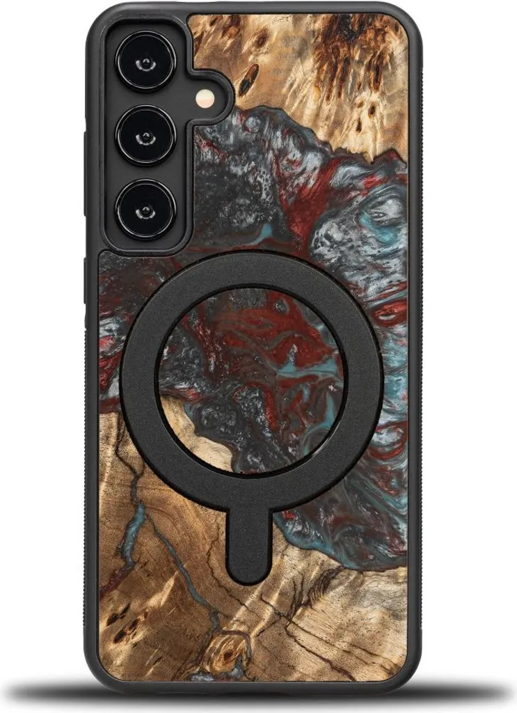 Cover Bewood Galaxy A35 5G MagSafe Plutone - Protezione Unica Legno
