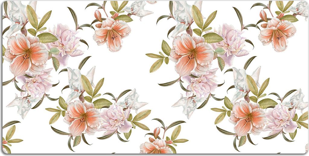 Schreibtischmatte Tischunterlage 100x50 cm Mauspad - Frühlingsblumen