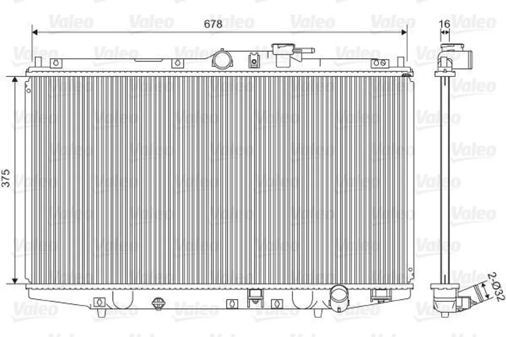 Radiateur moteur pour Honda Accord VI idéal trajets quotidiens
