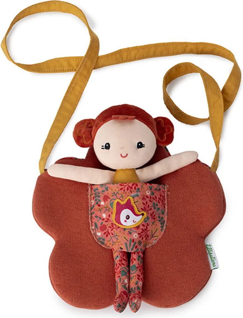 Poupée Adèle et sac fleur Lilliputiens : Fini les jouets perdus en sortie