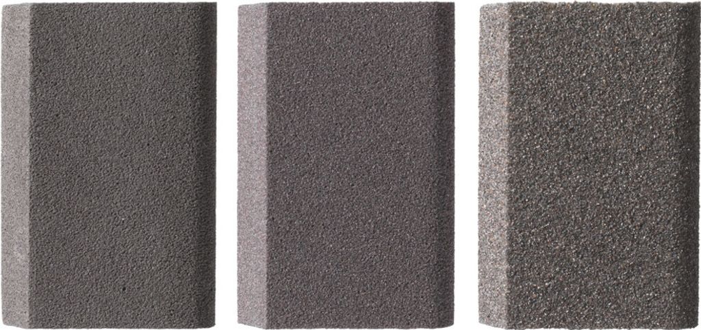 kwb 088900 Sanding sponge set of 3 rounded and beveled in Medium, fine and super fine grain 3 pc(s)