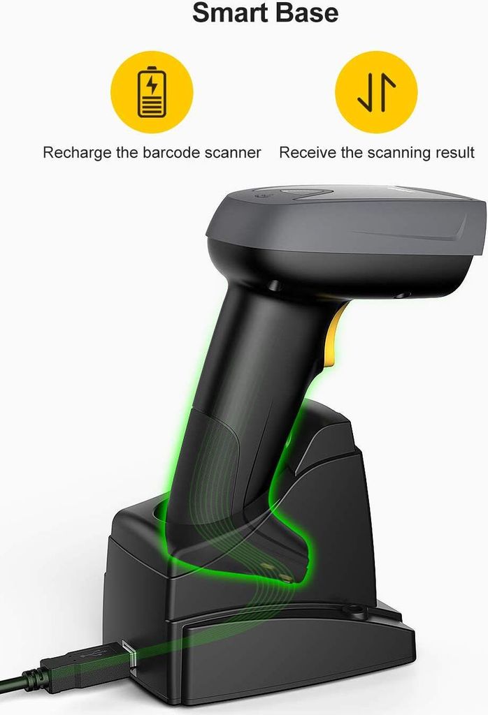 Inateck 2D Barcode Scanner Bluetooth, Wireless QR Code Produktbild 5