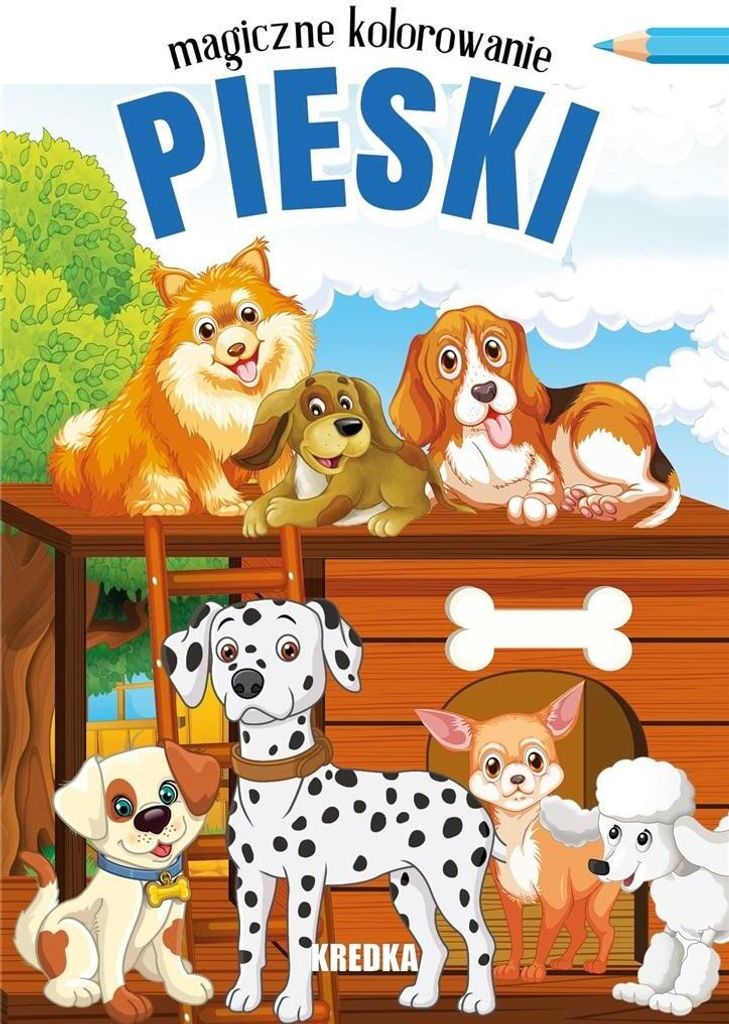 Książeczka Pieski Magiczne Kolorowanie dla Dzieci