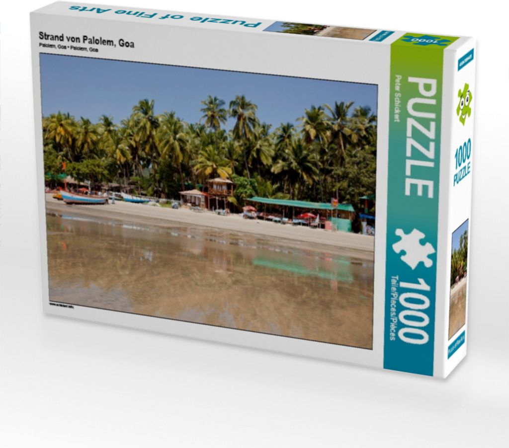 CALVENDO Puzzle Strand von Palolem, Goa | 1000 Teile Lege-Größe 64x48cm Foto-Puzzle für glückliche Stunden