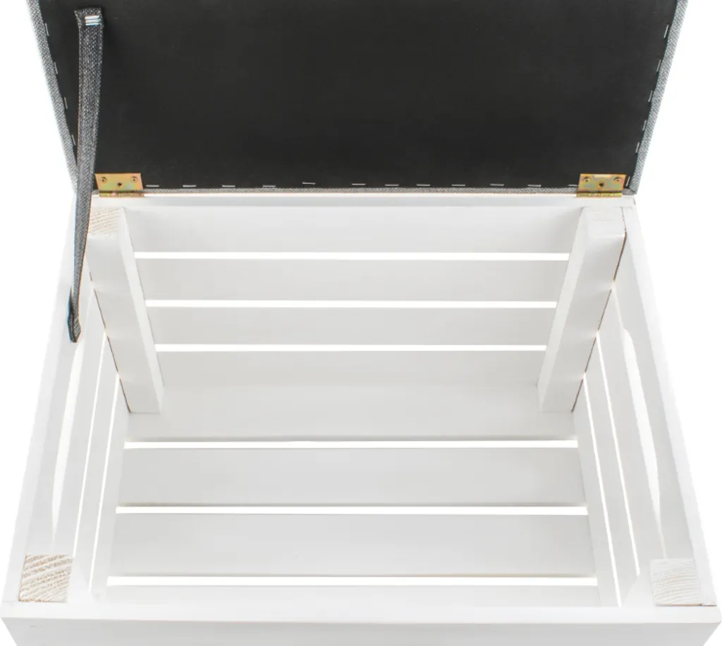 Pouf Cassapanca Imbottita in Legno | Seduta Luxury Contenitore - 6